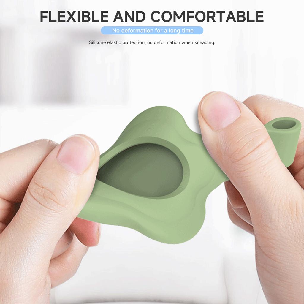 New Silicone AirTag Case with Keychain,Airtag Holder for AirTags Tracker, AirTag Cover Anti-Loss Tracker Accessories