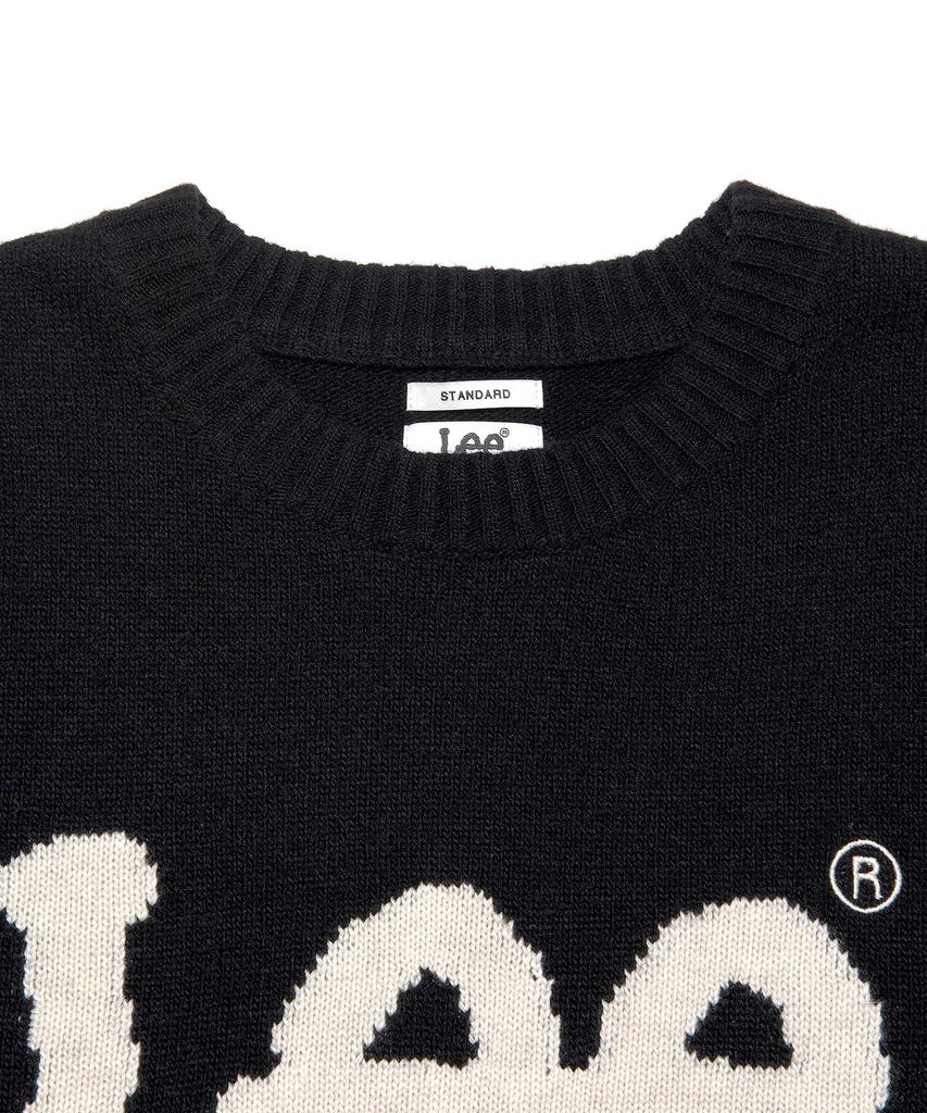LEE Big Twitch Logo Knit Black
