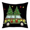 Leinen Plüsch Leder Samt Weihnachten Cartoon Druck Weihnachtsmann Glocke Kindlich Wohnzimmer Schlafzimmer Kissenbezug