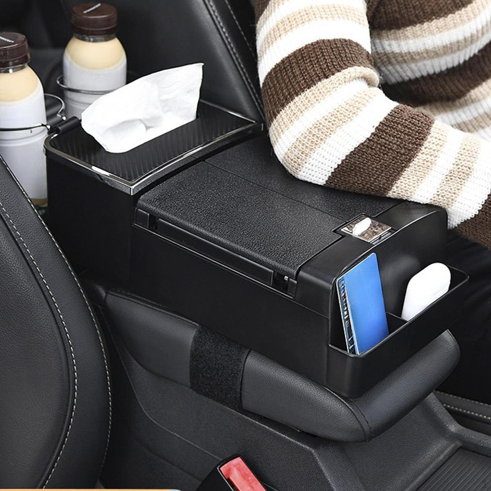 

Органайзер для подлокотника автомобиля, Хранение салфеток, Центральный with Cup Holder