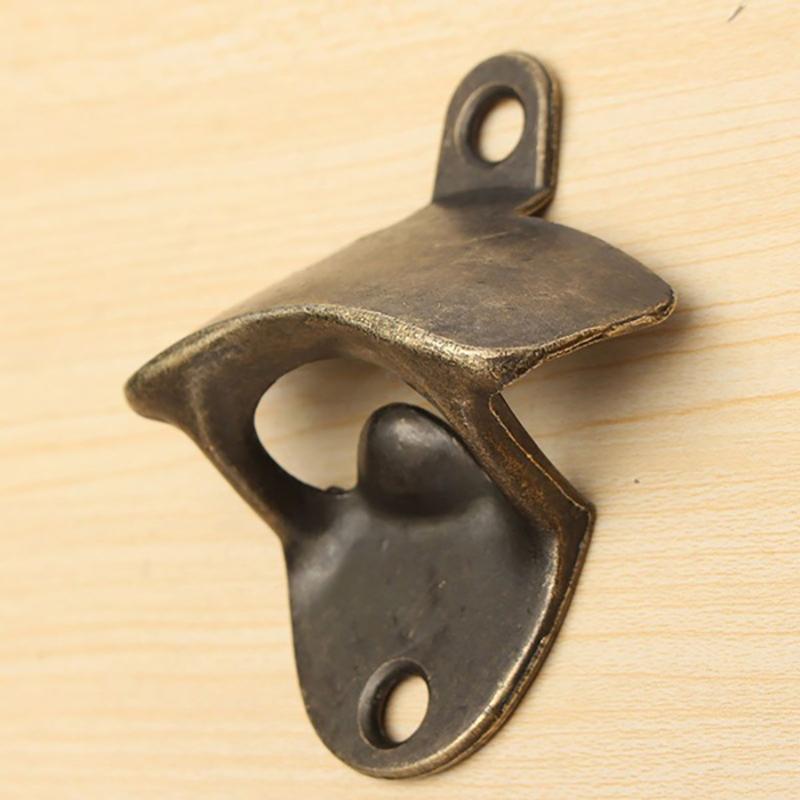 Wall Mounted Beer Bottle Opener Zinc Alloy Soda Beer Wine Bottle Opener Vintage Heavy Duty Bottle Opener for Kitchen Party New 6