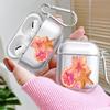 Fruit Flowers Clear Earphone Cases Cover Case For Airpods 4 Pro Pro3 1 3 2 Pro2