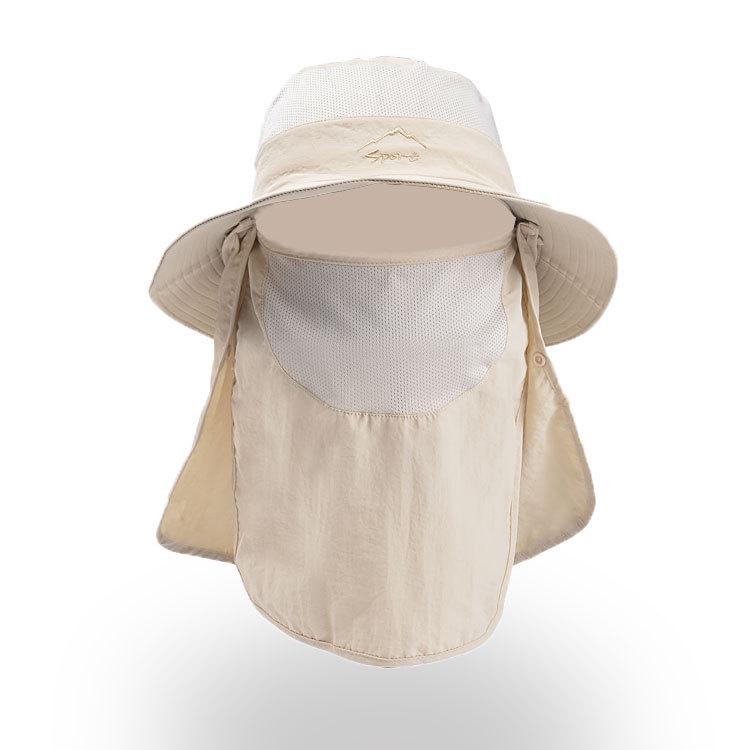 Unisex Quick-Dry Sunscreen Fishing Hat with Breathable Face Cover 9073