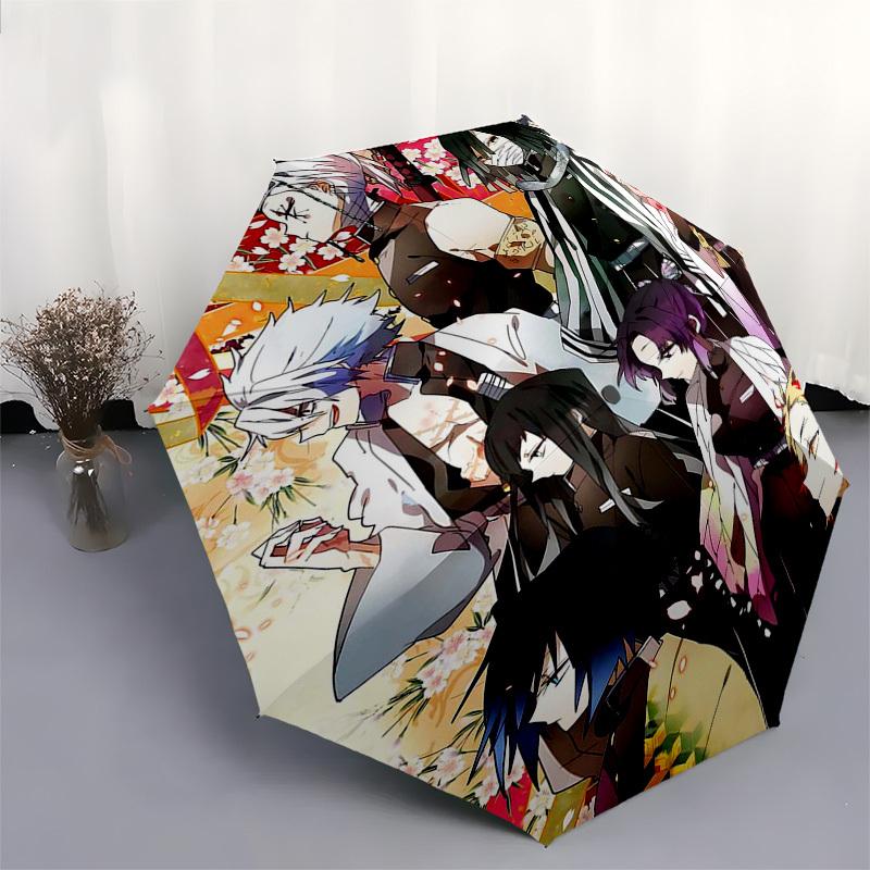 1pc Anime Characters Outdoor Umbrella - Automatic Opening/Closing - Portable 3-Fold Design - 8-Rib Iron Frame - Festival Gift for Fans, Travelers