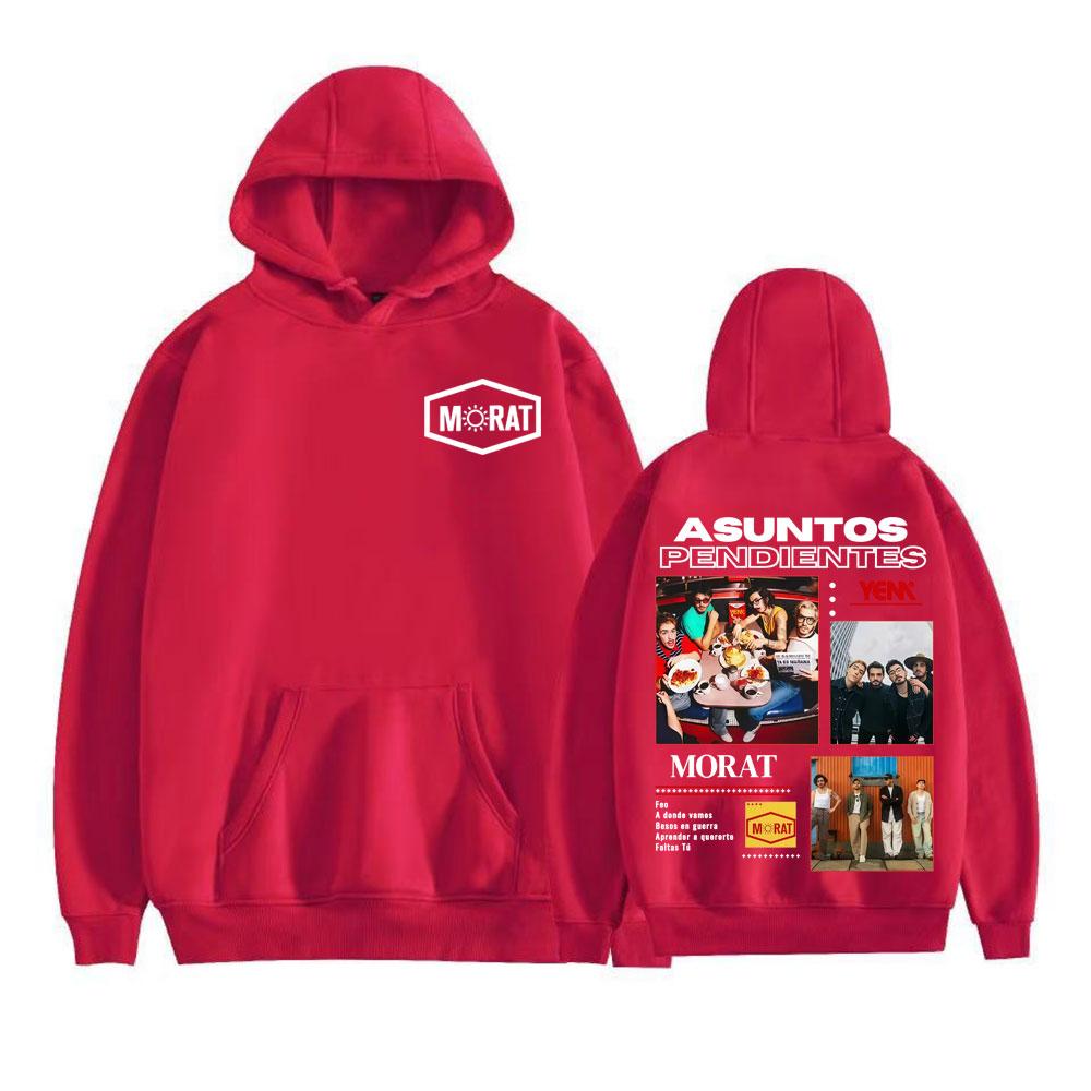 Morat Band Asuntos Pendientes 2025 Tour Hoodie Men Women Harajuku Hip Hop Punk Rock Sweatshirts Comfort Casual Hoodies Pullovers S