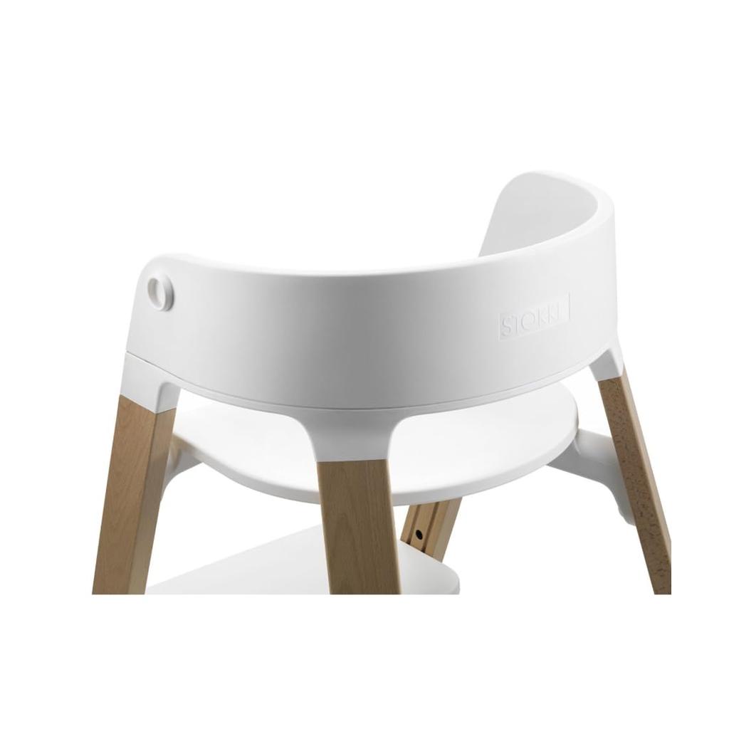 Stokke Steps Baby High Beech with Footrest and Adjustable Comfortable and Product 349701 Chair, Natural, Backrest, Functional, Number