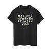 Star Wars Womens/Ladies The Mandalorian Grogu May The Force Be With You Cotton Boyfriend T-Shirt