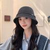 Autumn And Winter Knitted Bucket Hat, Bucket Hat, Top Hat, Small Face, Warm Basin Hat, Bow Versatile Personality