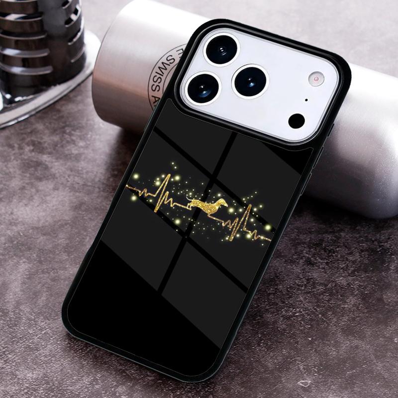 Cartoon Dachshund Sausage Dog Phone Case For iPhone 17 16 15 14 13 12 11 Pro Max Plus 17Air Soft Silicone Cover