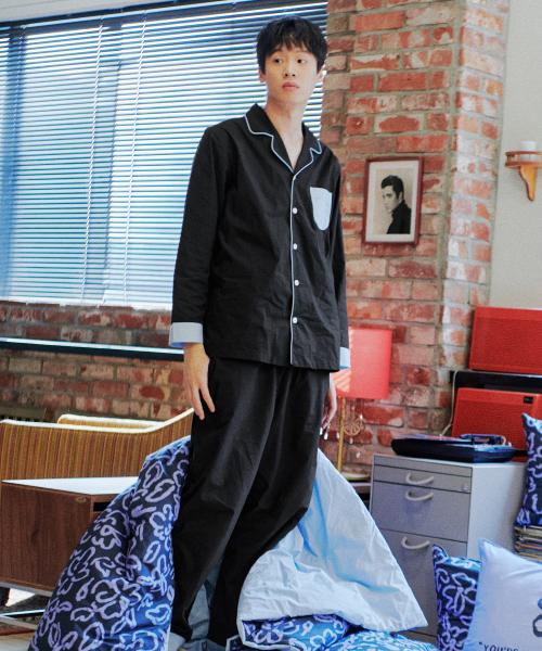 

[Собери и подбери] Однотонная пижама из плотного 60-нитевого хлопка, стираная, антибактериальная [Доставка из Кореи] 100% Оригинал L Sky Blue