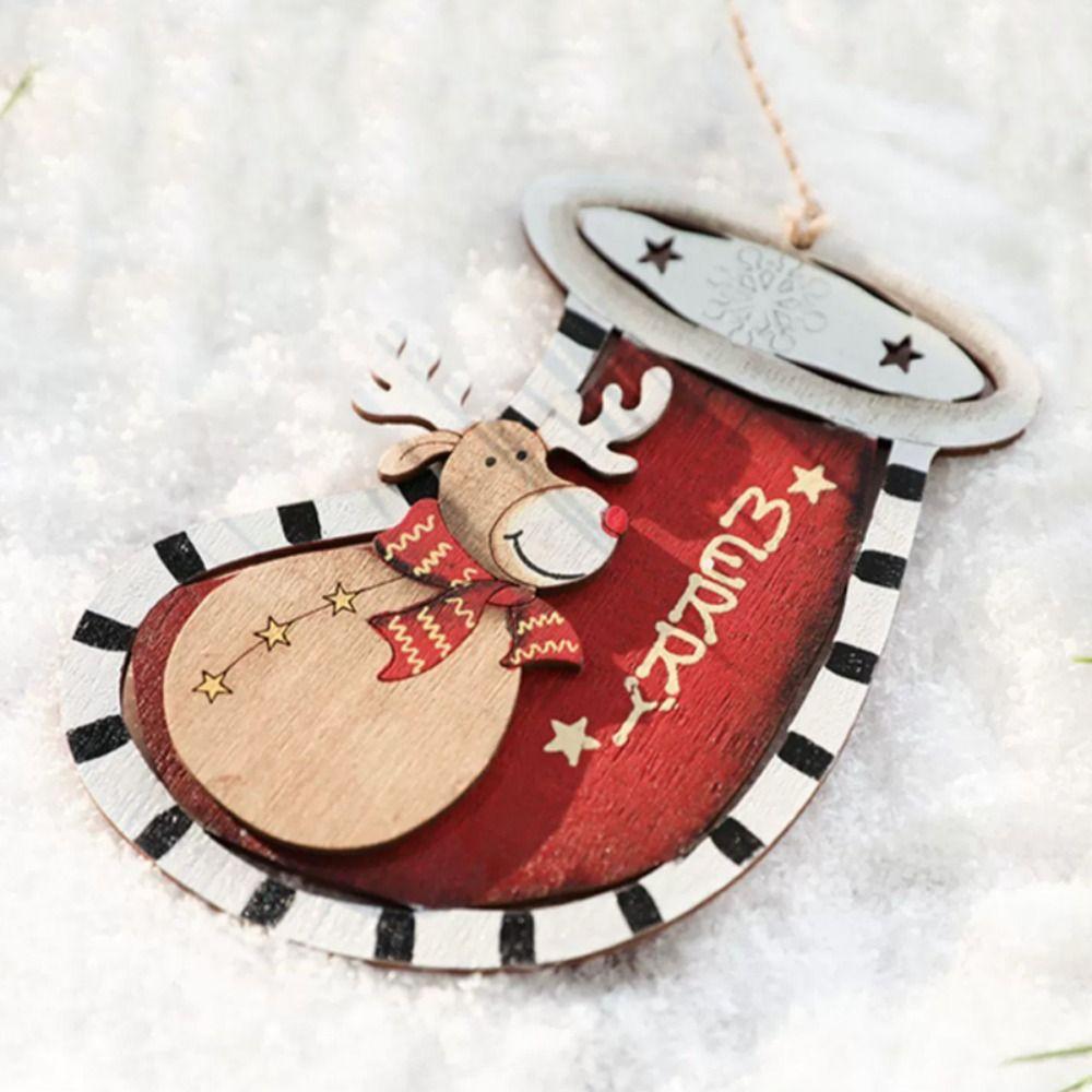 Hangging Christmas Wooden Pendant Party Supplies Christmas Tree Decorations Xmas Ornament  New Year