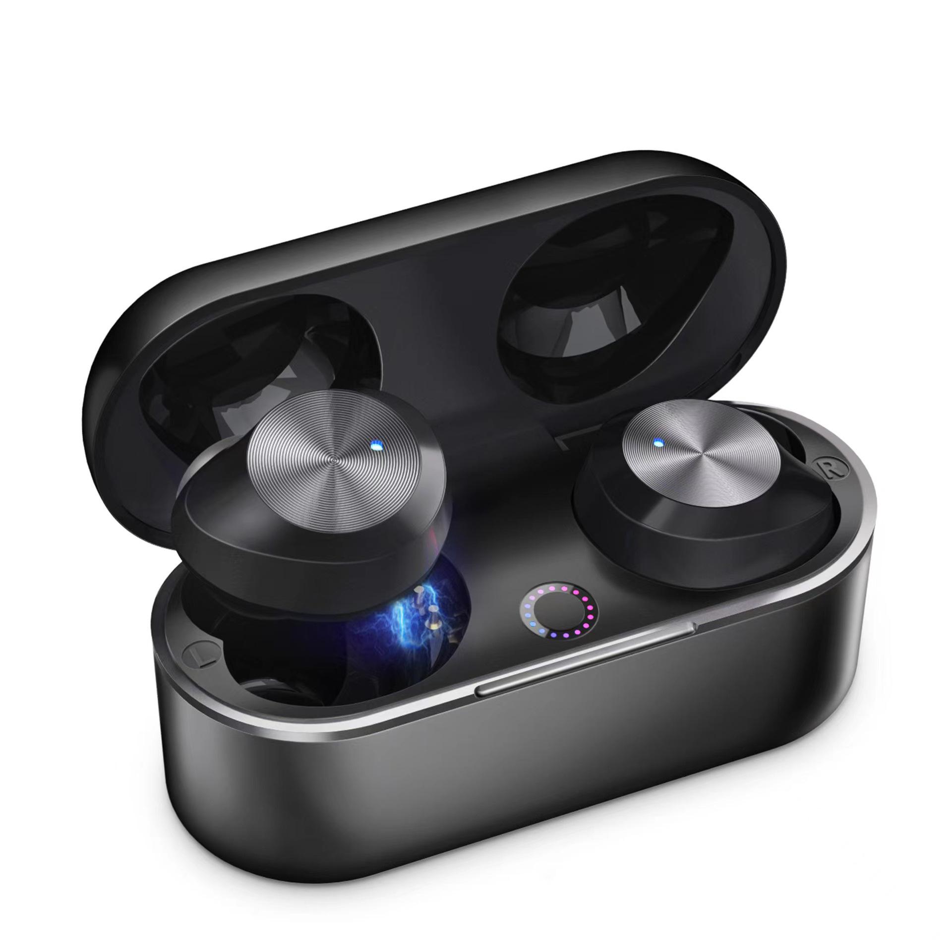 

New TWS Bluetooth 5.3 Dual Earbuds: Waterproof, Noise-Canceling, Aluminum Alloy, True Wireless In-Ear. P3 чорний