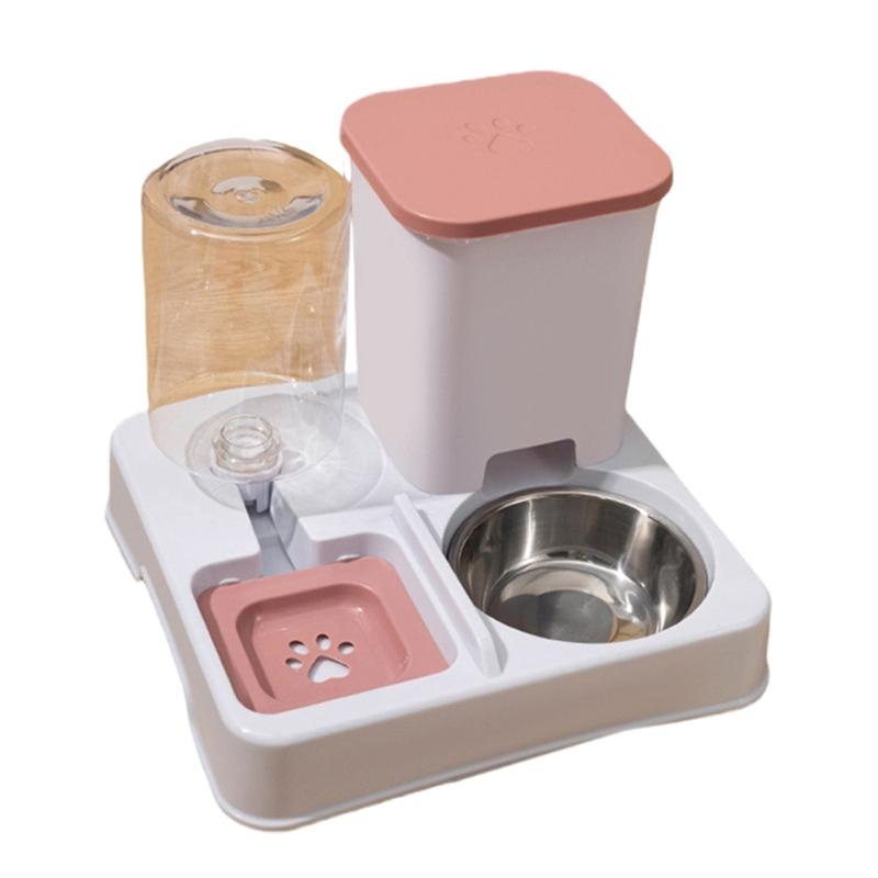 Pet Feeding Accessory Automatic Feeder and Water Bowl Large Capacity 2in1
