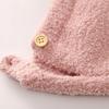 Cute Cherry Flower Baby Hat Winter Thick Velvet Baby Boys Girls Cap Beanies Ear Protection Infant Toddler Pullover Hats