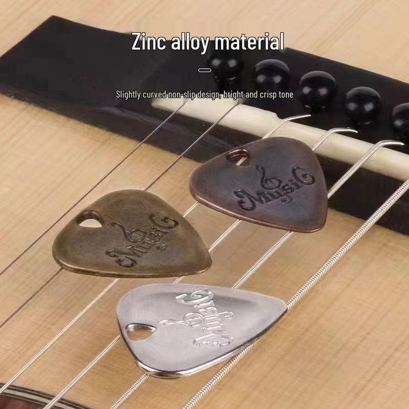 Plettri in Lega di Zinco per Chitarre Acustiche, Elettriche e Basso