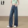 Izzue It Women's Vintage Wash Wide-Leg Jeans
