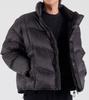 Button Seoul [Duck Down 90/10] Basic Light Duck Down Padded Jacket (Black)