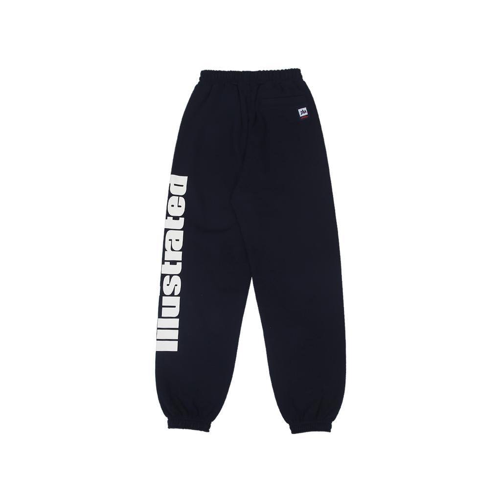 SPORTS ILLUSTRATED Basketball Side Logo Jogger Pants (Dark Navy)
