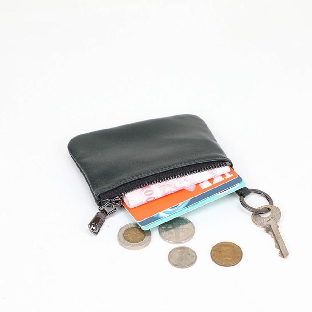 Přenosná Ultra Měkká Kapsička na Mince Lehká Retro Mini Peněženka Vodotěsná Peněženka na Zip Úložiště na Mince