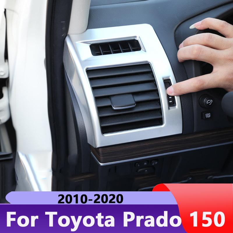 For Toyota Land Cruiser Prado FJ150 2010-  Dashboard Air Vent Trim Cover Outlet Bezel Frame Garnish Molding Surround