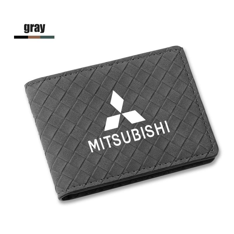 Car Driver License Cover Leather Auto Driving Documents Case Credit Card Holder For Mitsubishi Eclipse Outlander ASX Colt
