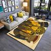 Ancient Egyptian Pharaoh Artwork Rug Non-slip rug suitable for living room and bedroom sofas.