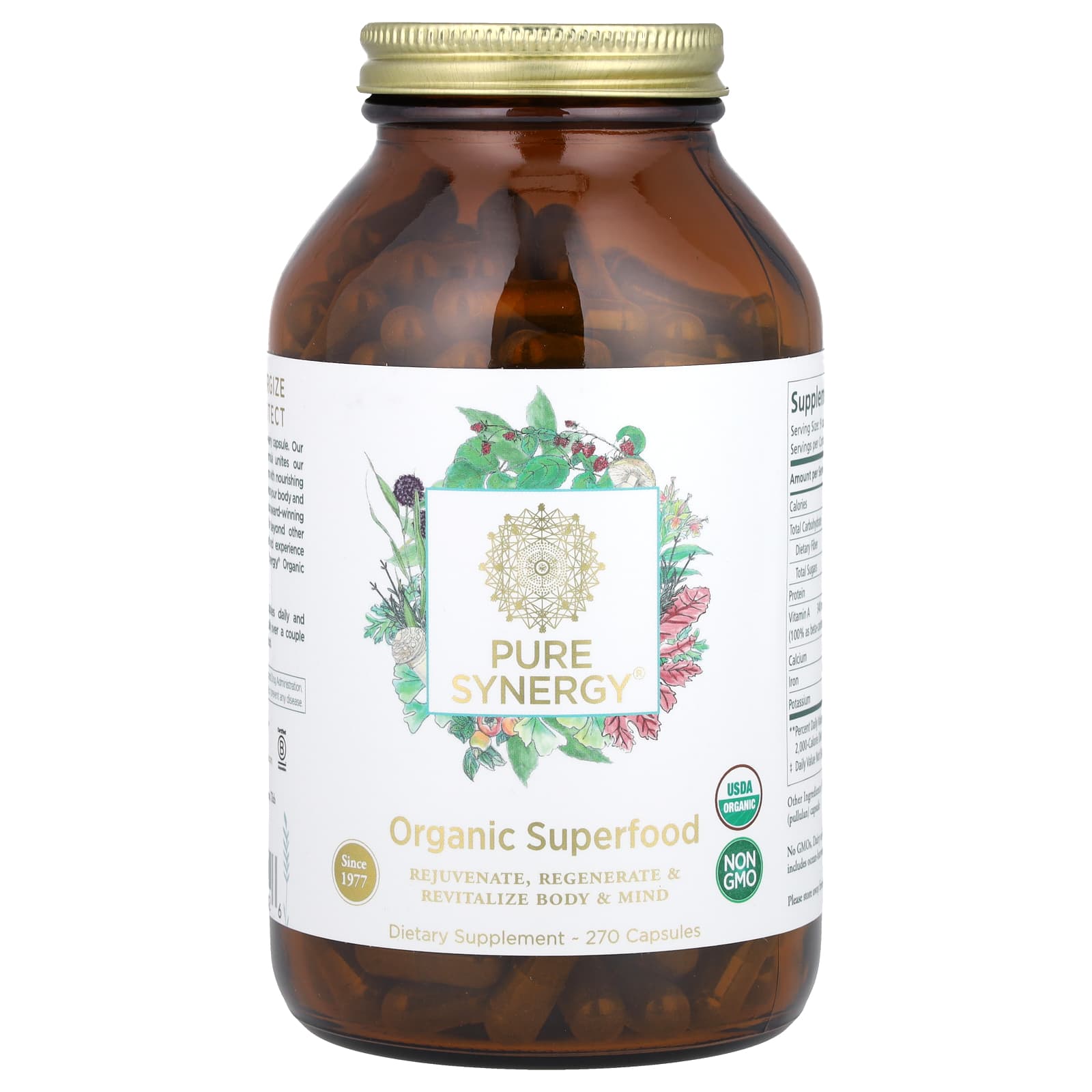 

Pure Synergy, оригінальний суперфуд, 270 капсул