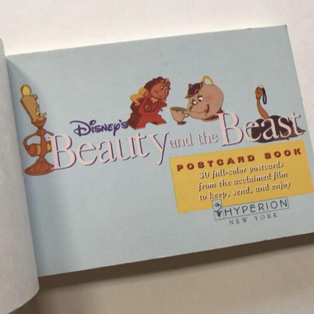 [USED] /Beauty and the Beast Postcard Book