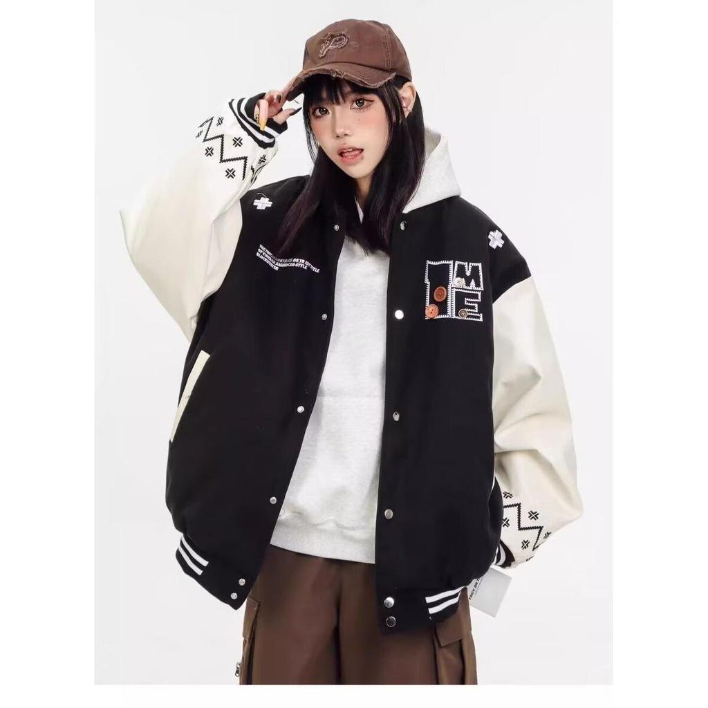 2024 Spring/Autumn Stylish Men's Jacket - High Street Fashion, Hong Kong & Japanese Harajuku/Korean Style, Loose Fit