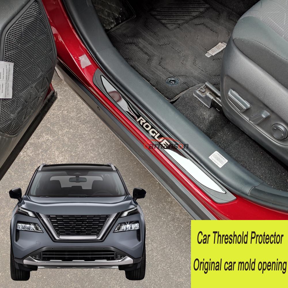 Car Accessories Original Threshold Bar For Nissan Rogue Door Sill Protector Threshold Plate Trim Styling