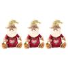 3Pcs Fabric Storage Bags Zipper Design Christmas Apple Bag Reusable Xmas Gift & Party Favor Bags for Gifts Apples Candy