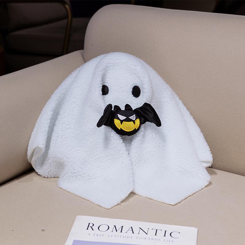Cartoon Pumpkin Ghost Doll Plush Toy Bat Ghost Doll Children Soothing Rag Doll Halloween Gift