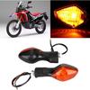 Turn Indicator Lamp, 1 Pair Turn Indicator Lamp Fit for CRF250L Motorcycle Modified Accessories (Black and Yellow)