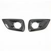 for Nissan Navara NP300 2016- chrome Carbon Fibre Car Front Fog Light Lamp Decorative Frame Cover Trim Sticker Accessories