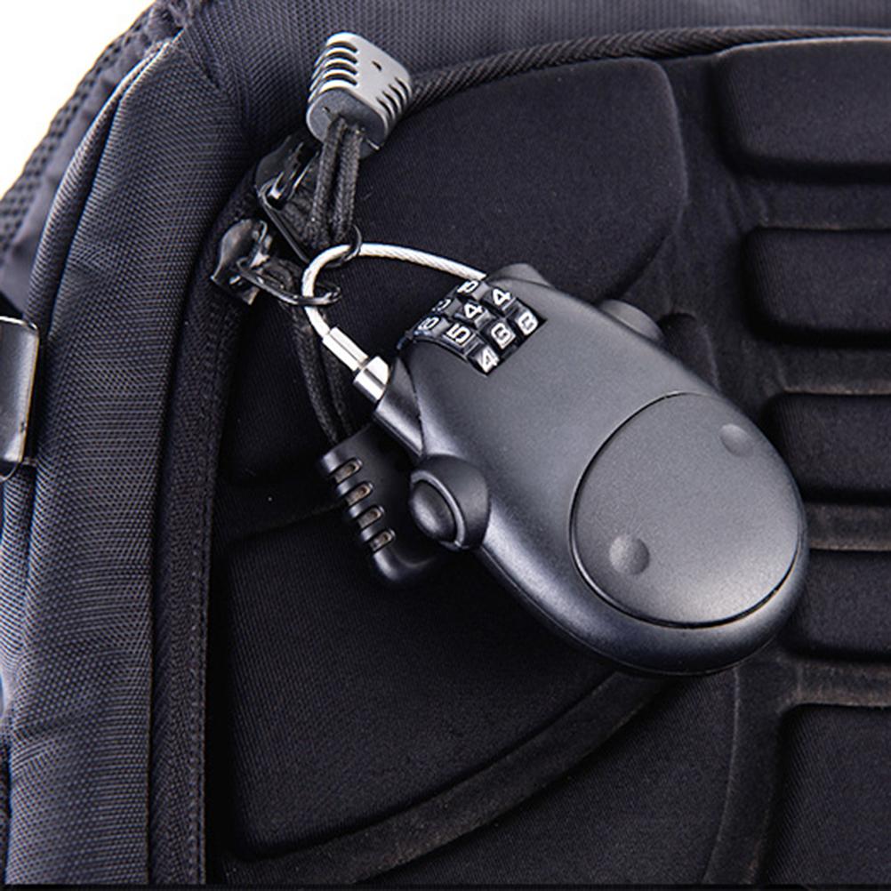 Universal Motorcycle Helmet  Lock Telescopic Wire Rope Steel Cable Password Lock