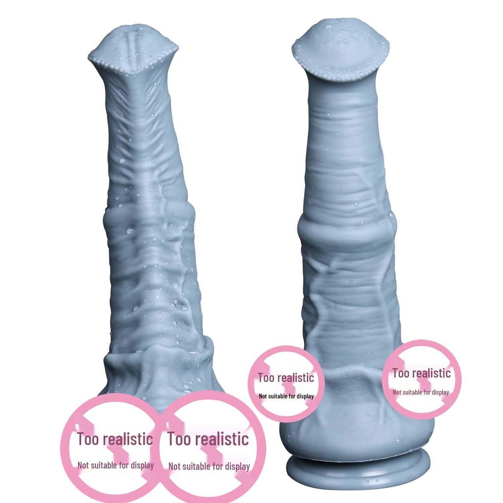 Extra-Large Silicone Horse Phallus - Realistic Animal Toy for Men and Women