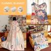 Anime O-Onimai Throw Flannel Cozy Print Blanket, Portable, Durable Machine Washable Cute Cool