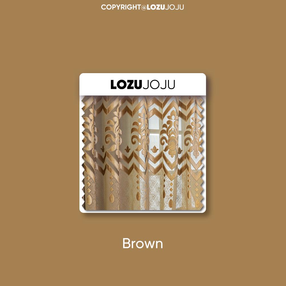 1PC LOZUJOJU 40-70% Blackout European Hollow Jacquard Comfortable Curtains for Living Room Bedroom Home Decor