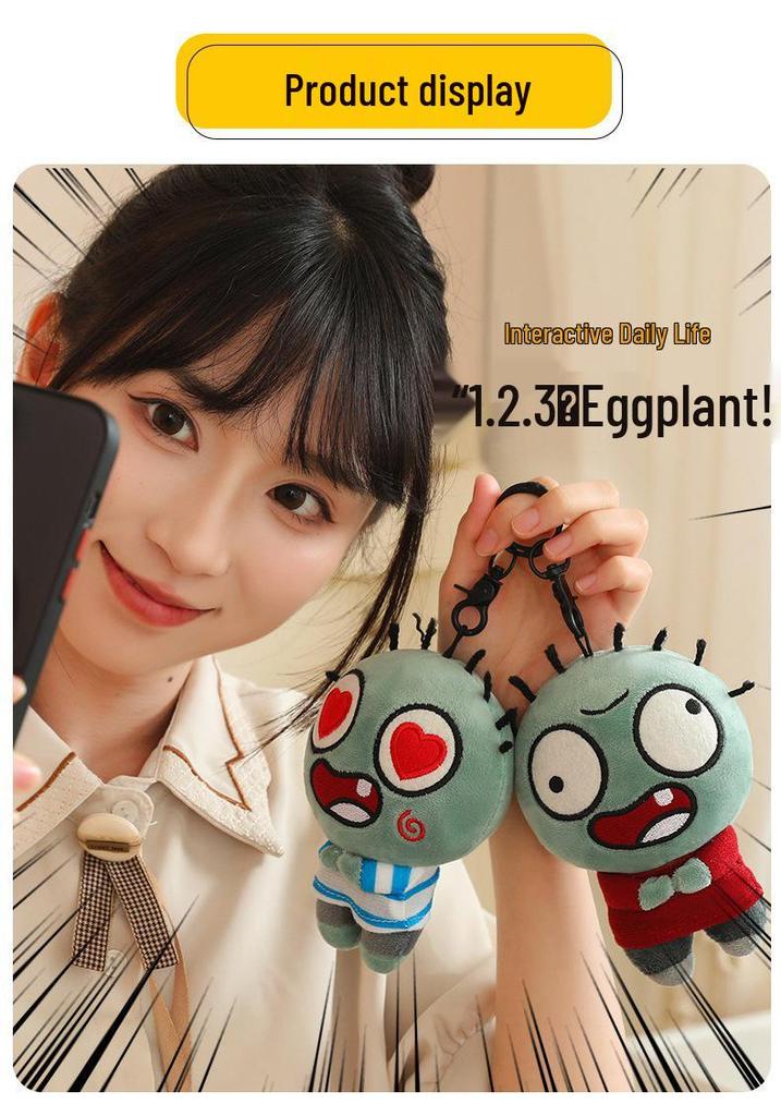 Zombie Doll Prank Plush Toy: Talking Little Brother Pendant - Perfect Gift for Friends