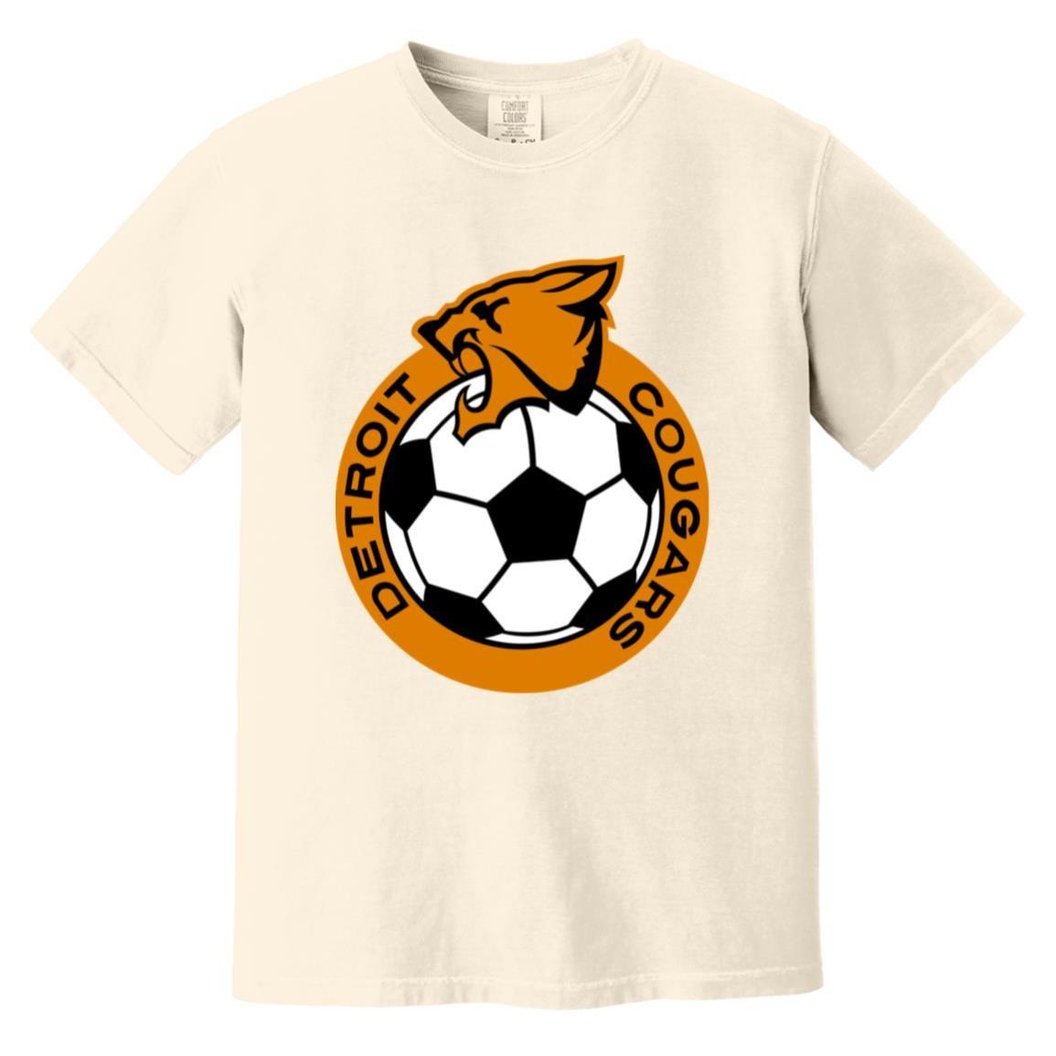 Detroit Cougars T-shirt Heavyweight Vintage Colors | NASL Soccer Team XL