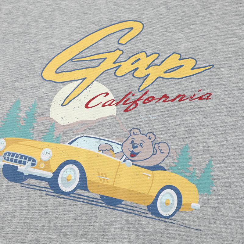 GAP Boys' Bear Logo Hooded Sweatshirt