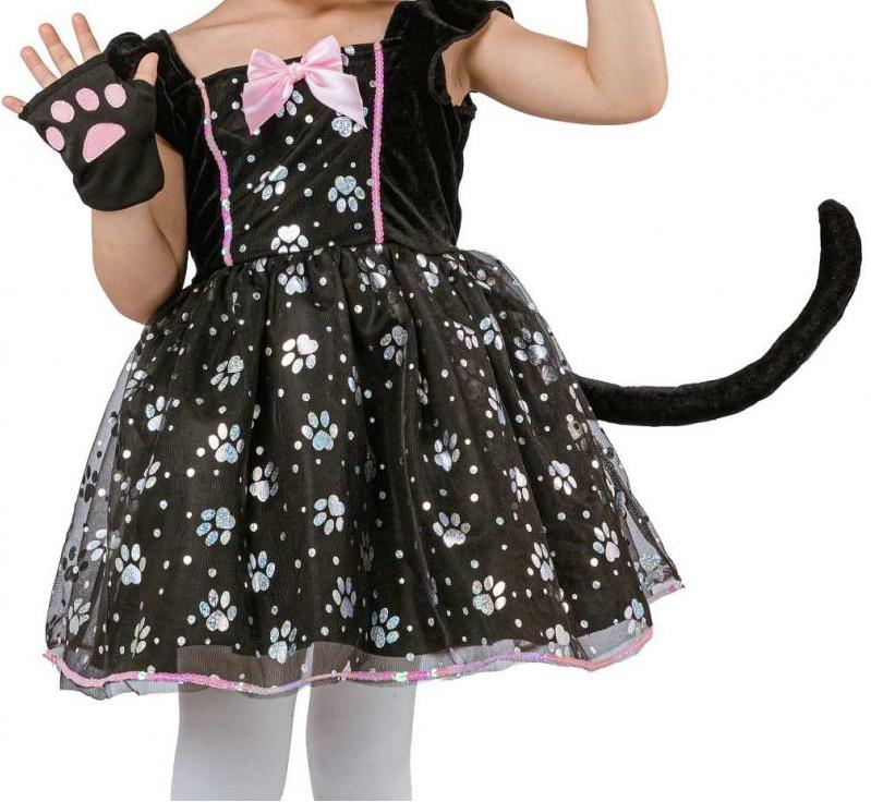 Kitten Witch Halloween Costume 92/104Cm