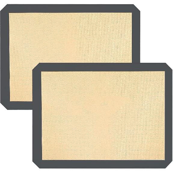 Silicon Baking Mats, 16.5 x11.6 2-Pack Reble Silicon Baking Mat Sheet, Baking Sheets Non-Stick, Food Safe Baking Mats Can Be Used For Baking