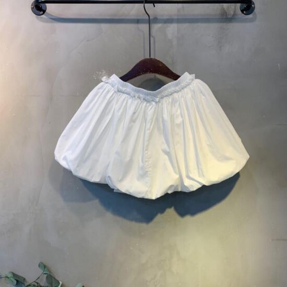 C S In The Room Color bloCk StrIng bandIng Balloon mIni Skirt 2Color C