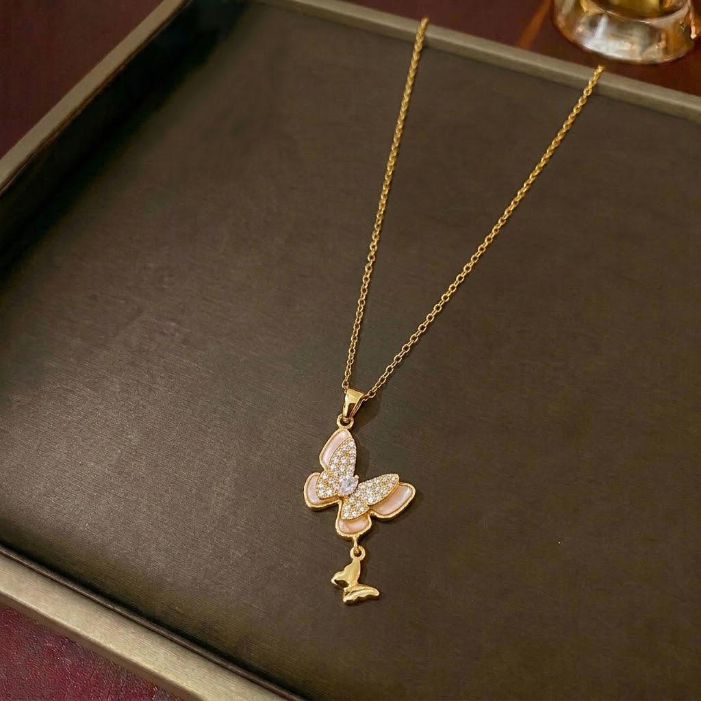 Women's Retro Zodiac Birthstone Moon Rabbit Necklace – Zircon Pendant for Valentine's & Qixi Festival