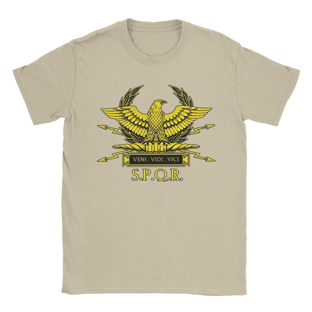 RoUnisex Standard Rome SPQR RoUnisex Empire Gold Unisexs T Shirt Vintage Tee Shirt Short Sleeve TShirts Cotton Big Size Clothing