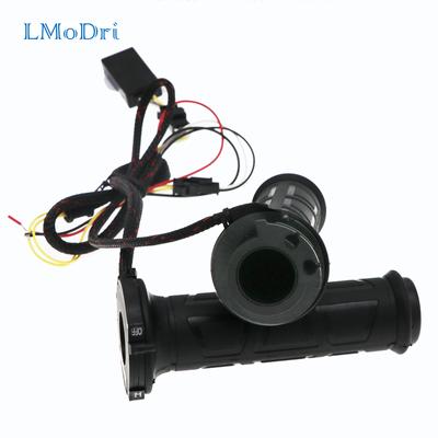 LMoDri Universal Motorcycle 7/8" 22mm Electric Heated Grips Scooter Moped Bar Hand Warmer Adjustable Hot Grip 12V