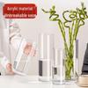 ZISIZ Clear Acrylic Cylinder Flower Vase