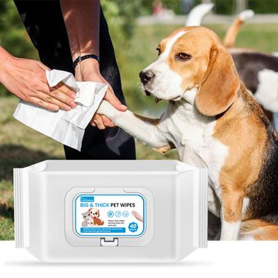 Yegbong Pet Wet Wipes for Pet Body Cleaning Ear Wax Eye Grime Deodorization and Odor Removal Universal Wet Wipes for Cats and Dogs