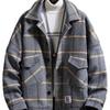 Men's 2024 Spring/Autumn Loose Korean Woolen Coat – Trendy Short Windbreaker